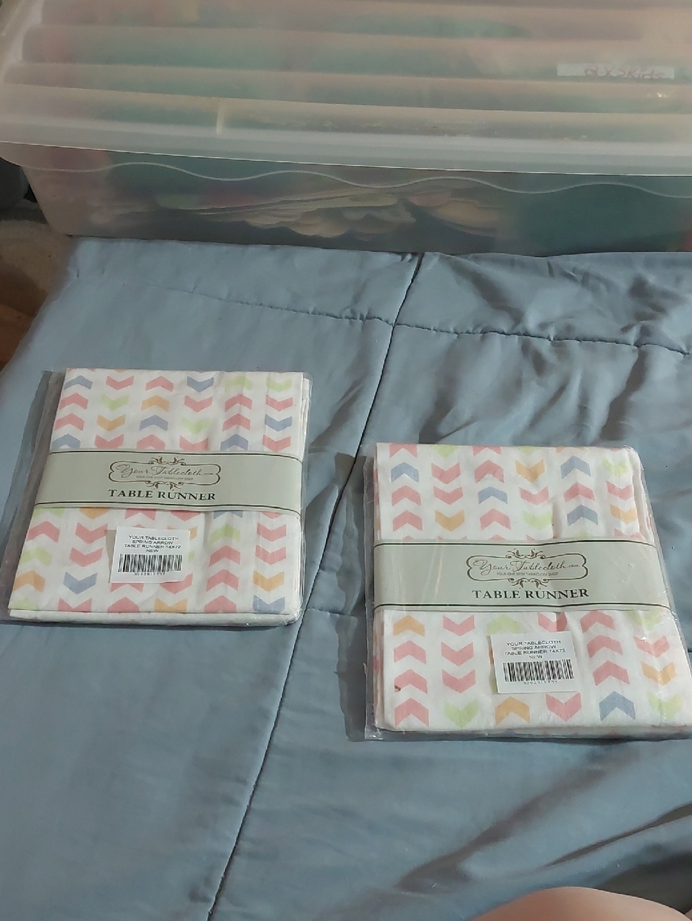 Pastel Chevron Table Runner - Set of 2